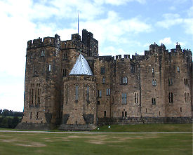 alnwick castle where harry potter was filmed