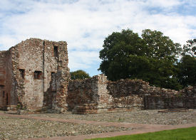 castle kitchen ruins at brougham castle