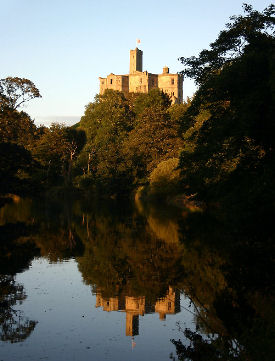 warkworth castle constructed mid 12th century